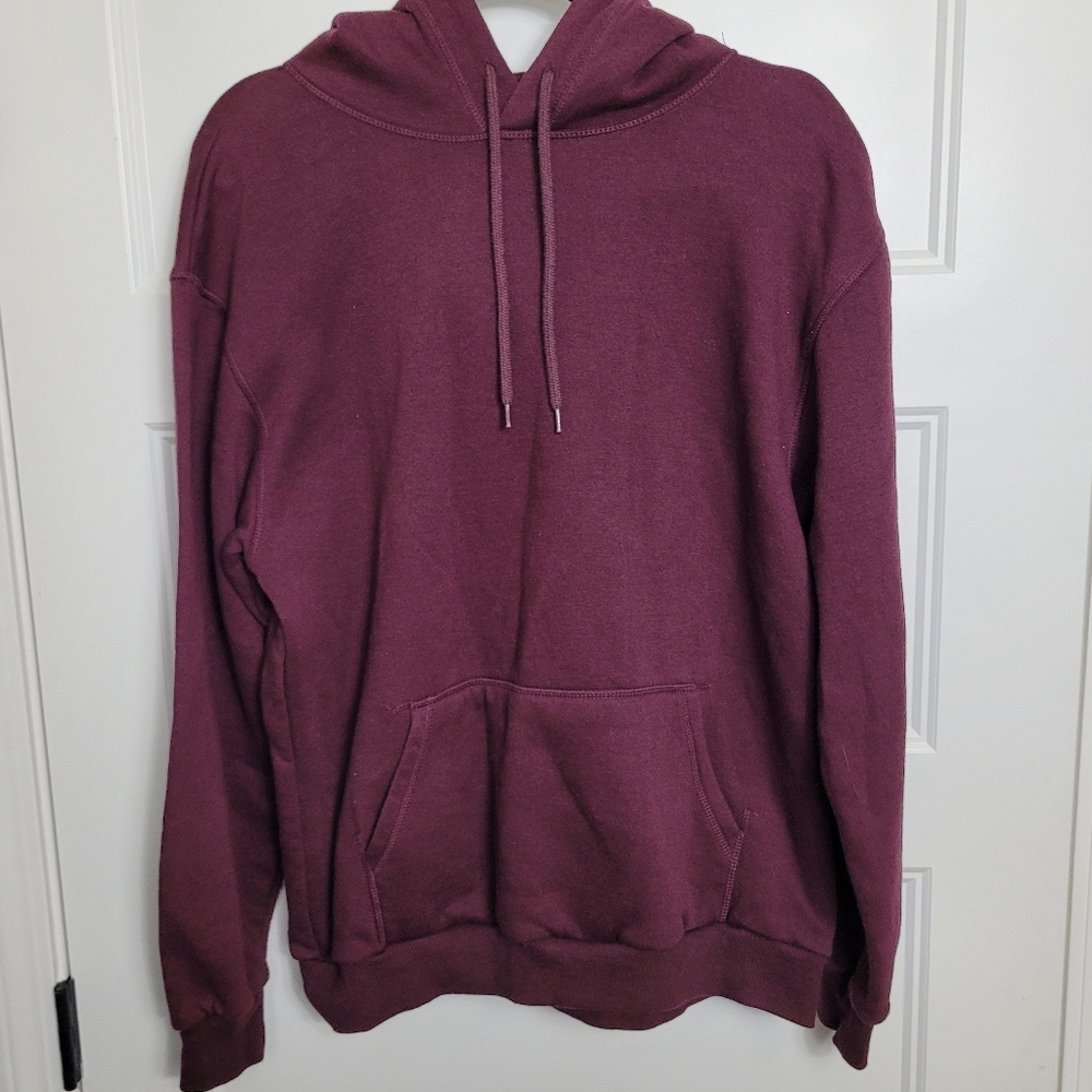 Mens Divided M Maroon Hoodie